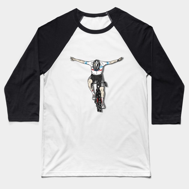 Pogacar Stage 6 Tour de France Baseball T-Shirt by p3p3ncil